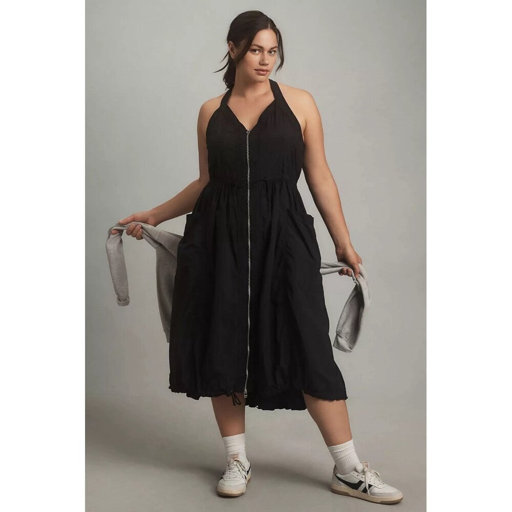 NWT Size 3X - Daily Practice Free Fall Drawstring Midi Dress (NWT US$ 128)